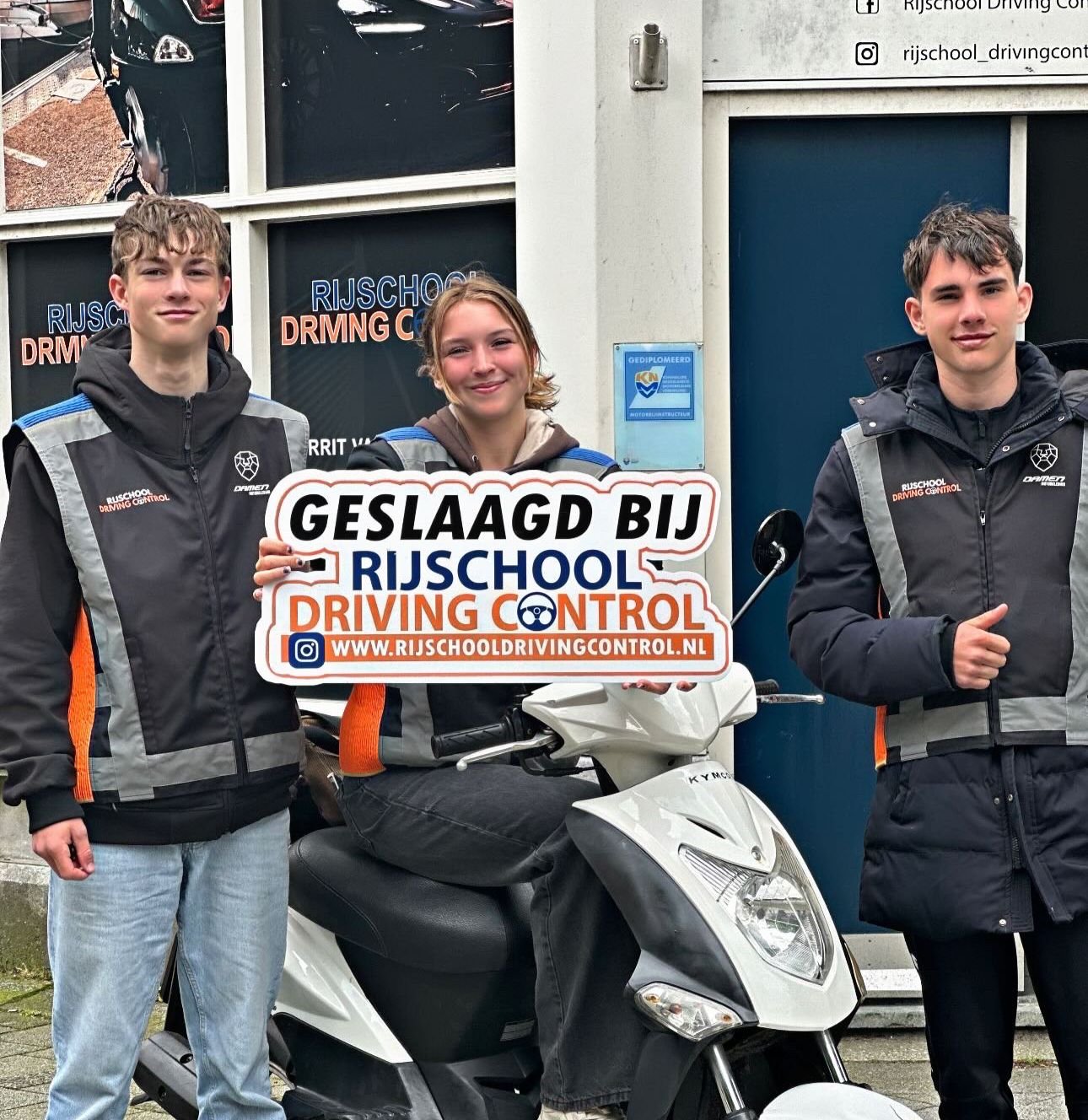 Geslaagde leerling bij Rijschool Driving Control